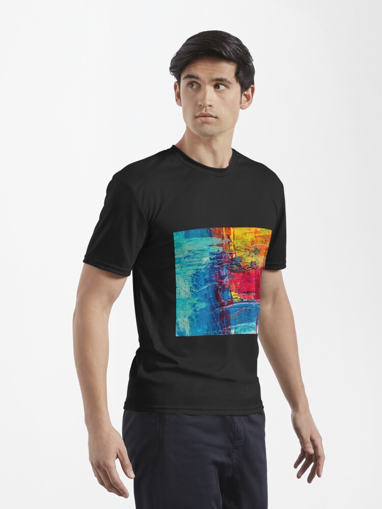 Alternate view of Abstract Blue Active T-Shirt