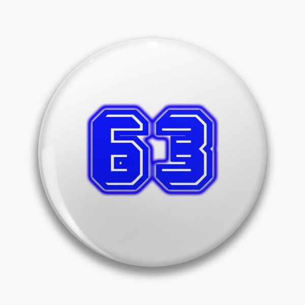 Item preview, Blue Number 63 designed and sold by sport-blue.