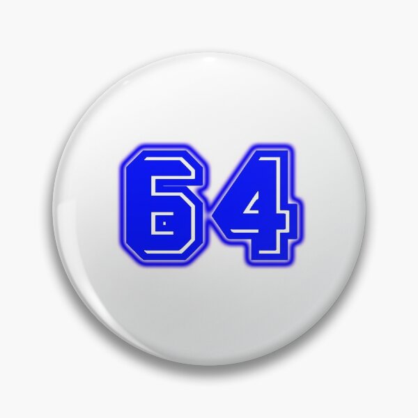 Item preview, Blue Number 64 designed and sold by sport-blue.