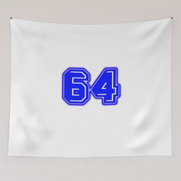 Item preview, Blue Number 64 designed and sold by sport-blue.