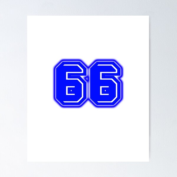 Item preview, Blue Number 66 designed and sold by sport-blue.