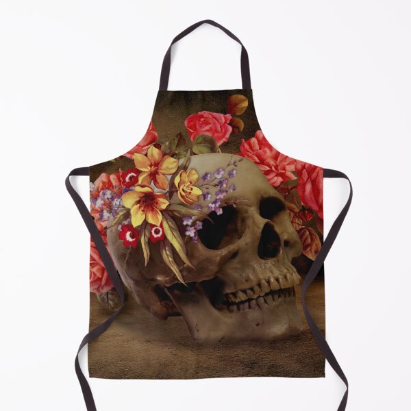 Item preview, Skull and Flowers - Digital Collage designed and sold by DoggoTankDesign.