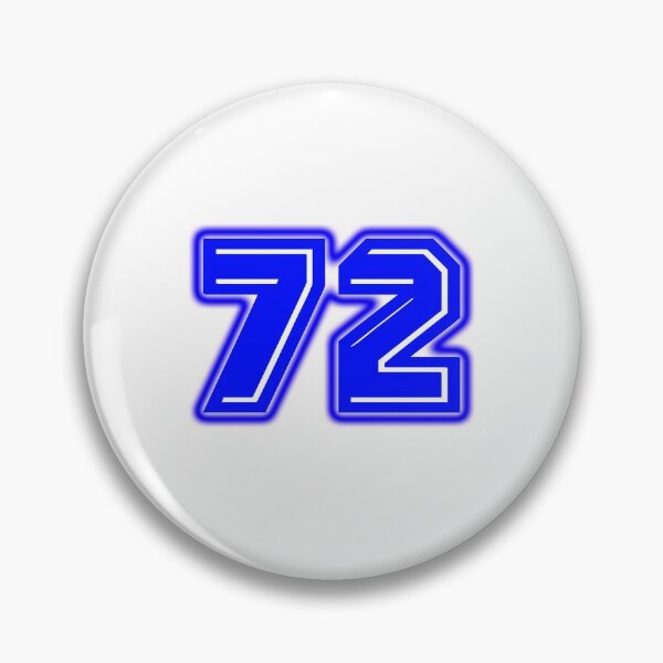 Item preview, Blue Number 72 designed and sold by sport-blue.