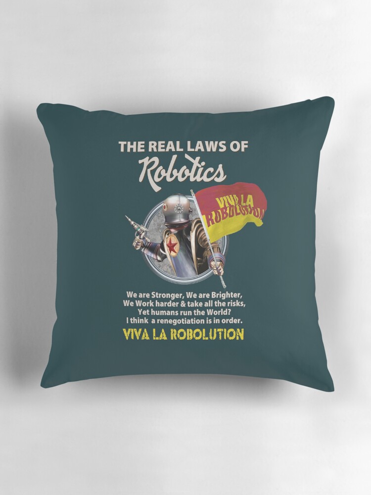 Thumbnail 3 of 4, Pillow, Robolution designed and sold by Spyinthesky.