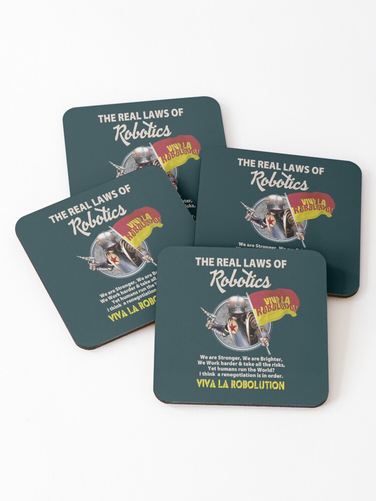 Thumbnail 1 of 5, Coasters (Set of 4), Robolution designed and sold by Spyinthesky.