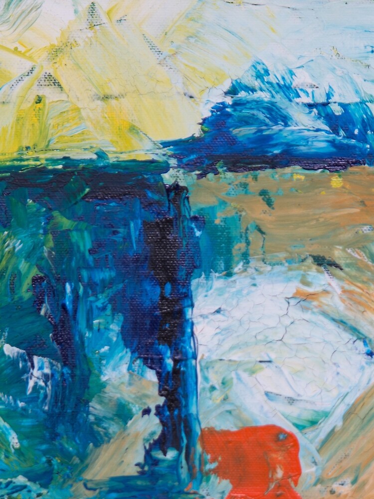Abstract Painting with Blue Tendency by Claudiocmb