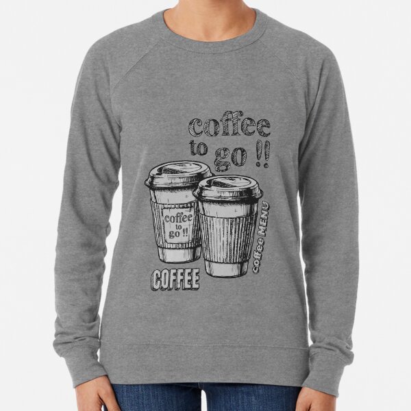 Item preview, Coffee To Go!! with 2 Reusable Coffee Cups Line Sketch Art designed and sold by WearWolfDesigns.