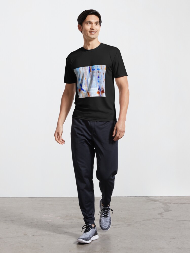Alternate view of Abstract Painting with White Tendency Active T-Shirt