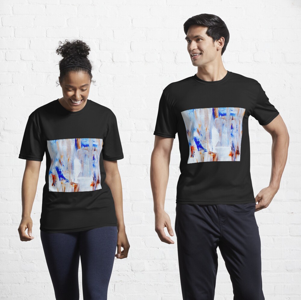 Abstract Painting with White Tendency Active T-Shirt