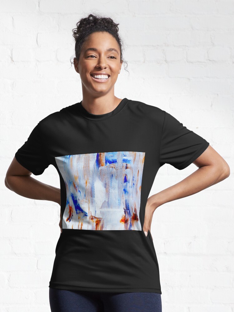 Alternate view of Abstract Painting with White Tendency Active T-Shirt