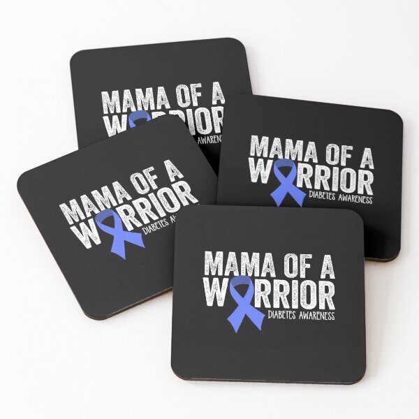 Item preview, Mama of a Warrior T1D Mom Diabetic Blue Ribbon Support Gift Long Sleeve T-Shirt designed and sold by oldsbyisai.