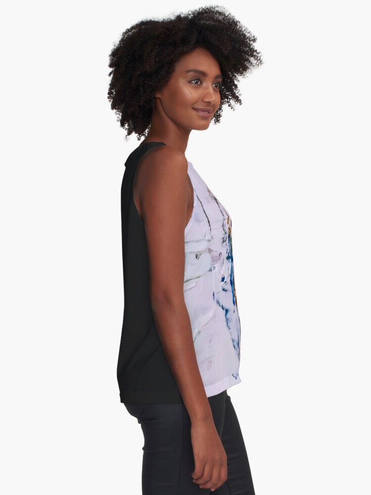 Thumbnail 2 of 6, Sleeveless Top, Abstract White designed and sold by Claudiocmb.
