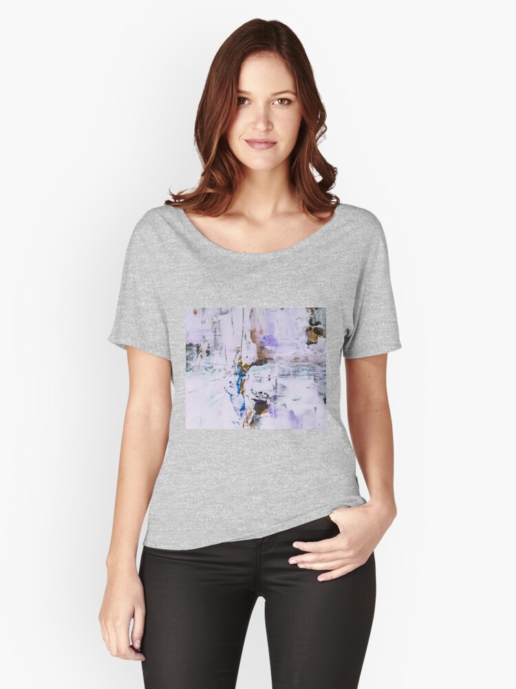 Thumbnail 1 of 3, Relaxed Fit T-Shirt, Abstract White designed and sold by Claudiocmb.