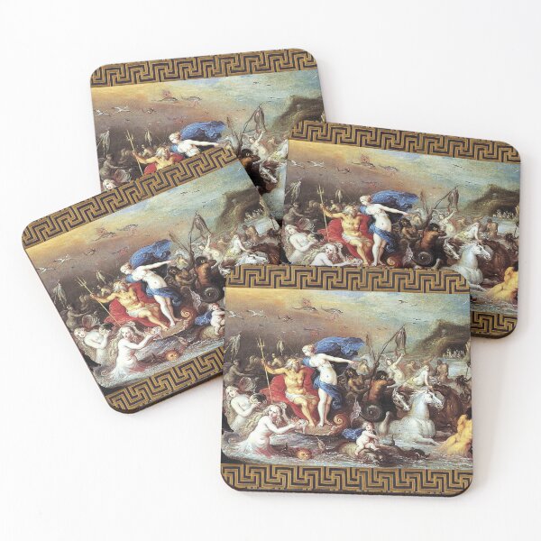Item preview, NEPTUNE AND AMPHITRITE AMONG SEA HORSES AND TRITONS designed and sold by BulganLumini.
