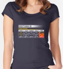 Grimmige Prognose Tailliertes Rundhals-Shirt