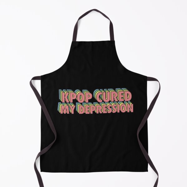 Item preview, kpop cured my depression simple text designed and sold by Namidere7.