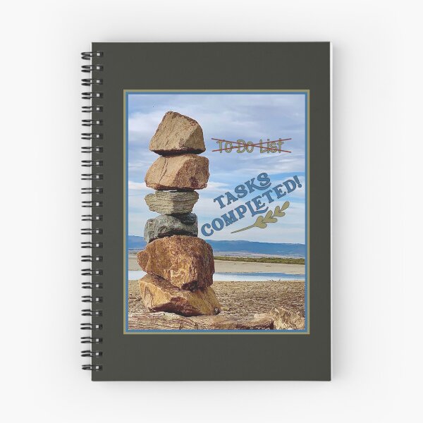Item preview, Tasks Completed - Pile of Rocks in shades of Cornflower Blue, Olive & Sand  - Vicki Hadfield, The Happiness Ambassador designed and sold by Printable Pressies.