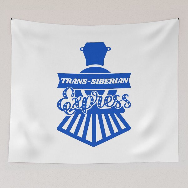 Item preview, Trans-Siberian Express - Russian Famous Train Vintage Logo designed and sold by Vintage-TM.