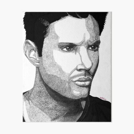 Item preview, Jensen Ackles schraffierter Druck designed and sold by tallula03.