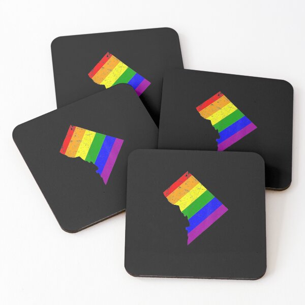 Item preview, Rainbow LGBT Pride Washington DC Silhouette LGBT Pride Month designed and sold by LukaszJasinski.