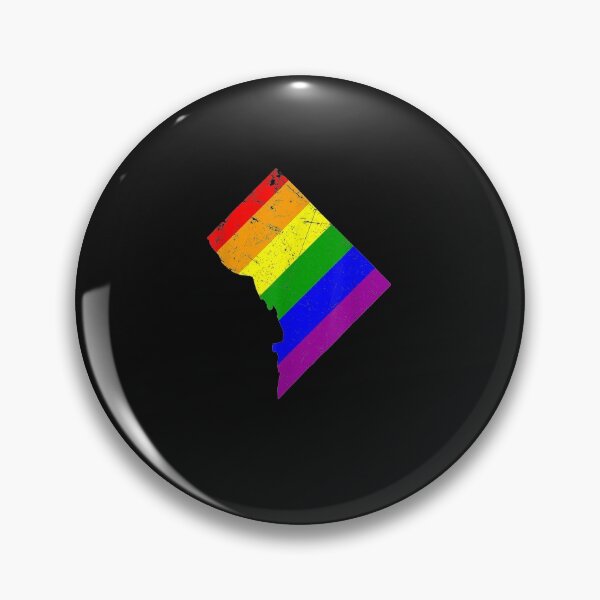 Item preview, Rainbow LGBT Pride Washington DC Silhouette LGBT Pride Month designed and sold by LukaszJasinski.