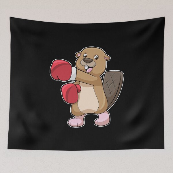 Item preview, Beaver at Boxing with Boxing gloves designed and sold by Snabdesign84.