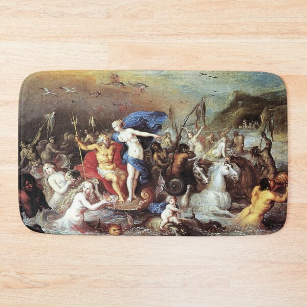 Item preview, NEPTUNE AND AMPHITRITE AMONG SEA HORSES AND TRITONS designed and sold by BulganLumini.