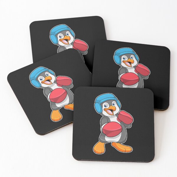 Item preview, Penguin at Boxing with Boxing gloves & Helmet designed and sold by Snabdesign84.