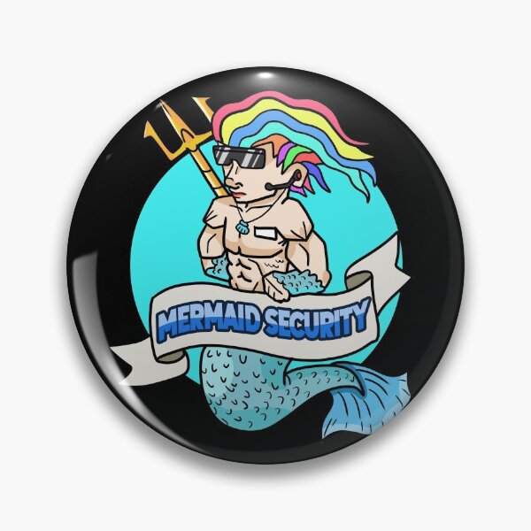 Item preview, Mermaid Security Design for lifeguards & pool boys designed and sold by tbauernhoferbiz.