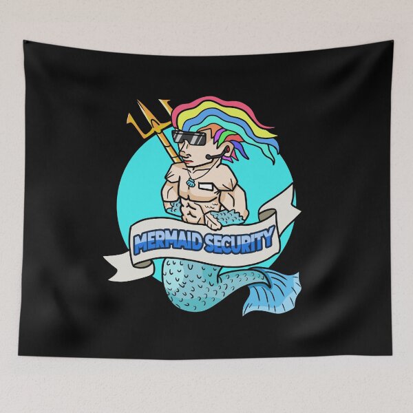 Item preview, Mermaid Security Design for lifeguards & pool boys designed and sold by tbauernhoferbiz.