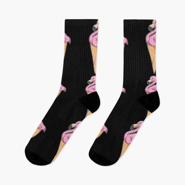 Item preview, Flamingo with Waffle of Ice cream designed and sold by Snabdesign84.