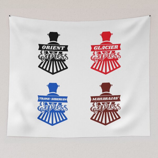 Item preview, Vintage Famous Trains Sticker Set - Great Railway and Travel Gift Idea designed and sold by Vintage-TM.