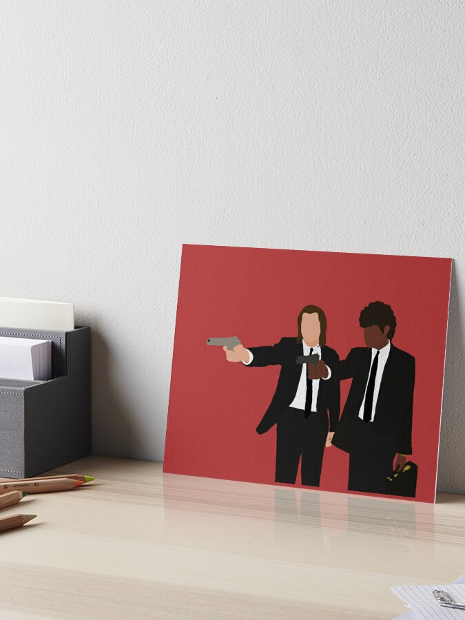Vincent and Jules from Pulp Fiction Art Board Print for Sale by  artsyspacegirl