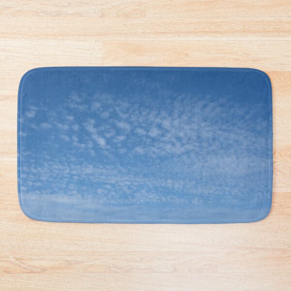 Item preview, Cirrocumulus clouds in blue sky on sunny peaceful spring day. Water in a gaseous state in nature. The atmosphere of the earth. The effect of humidity on agricultural production. The symbol of freedom. designed and sold by Maurizio Fabbroni.