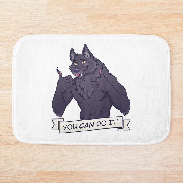 Item preview, Positivity Werewolf Says: YOU CAN DO IT! designed and sold by stephpotterart.