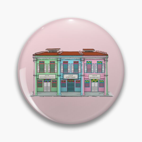 Item preview, PERANAKAN SHOPHOUSE Rose designed and sold by designsMM.