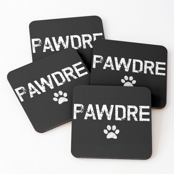 Item preview, Pawdre distressed White text | Dog dad | Gifts for Dog owner Pawdre | New dog owner |Gifts for Dog Dad designed and sold by Violet Treasures.