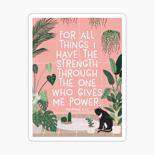 Item preview, PHILIPPIANS 4:13 designed and sold by Paper Bee Gift Shop.