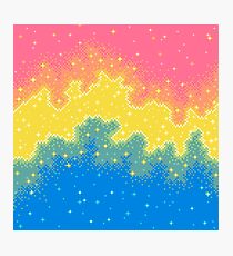 Pan Pride Flag Galaxy (8bit) Photographic Print