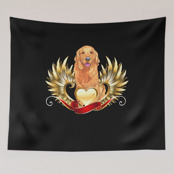 Item preview, Golden Retiever With Golden Wings designed and sold by SuperDogsEmpire.