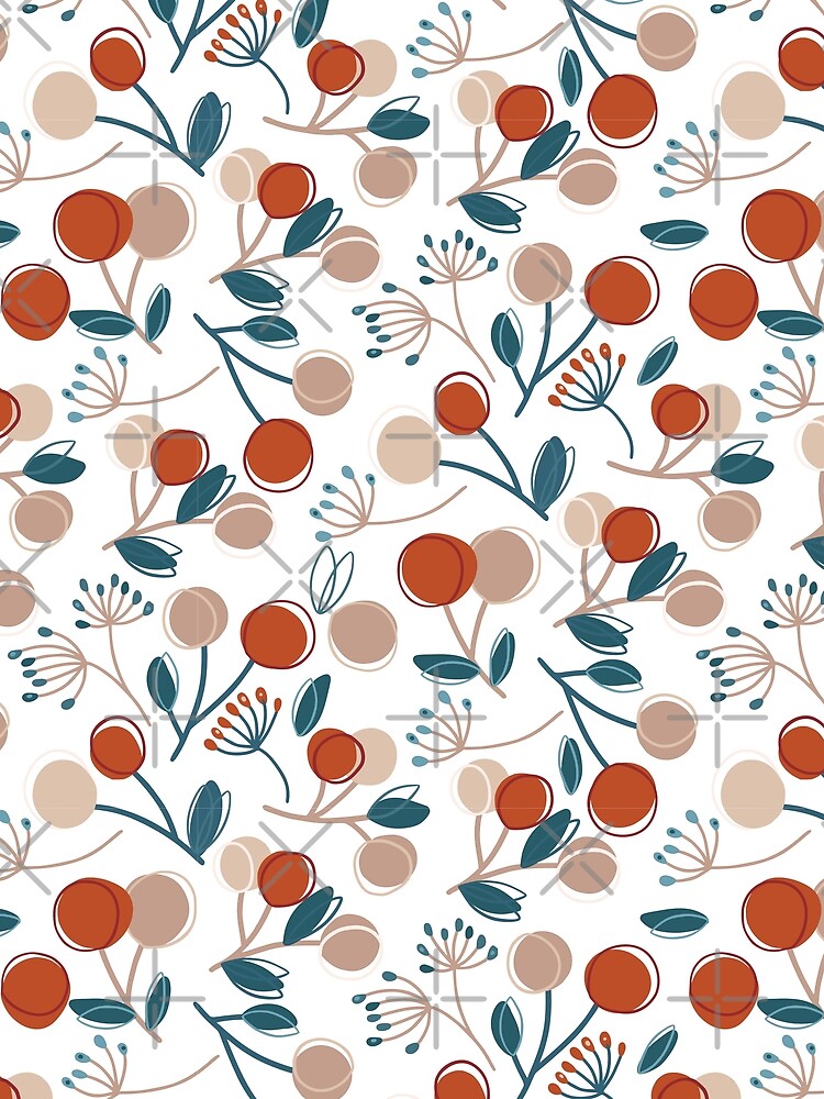 Thumbnail 3 of 3, Scarf, Fruit pattern designed and sold by Patternsonly.