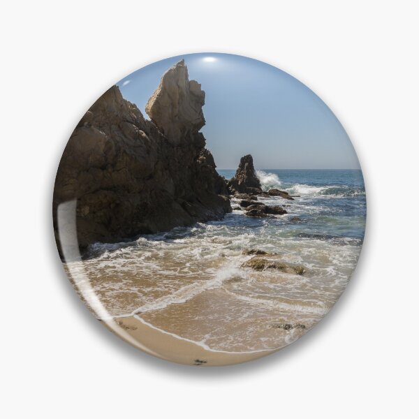 Item preview, Lacy Seafoam and Jagged Rocks - Corona Del Mar Beach Orange County California designed and sold by Georgia Mizuleva.
