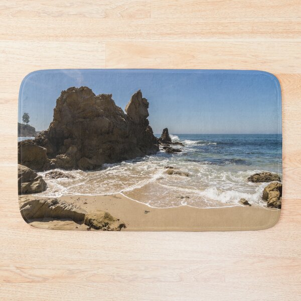Item preview, Lacy Seafoam and Jagged Rocks - Corona Del Mar Beach Orange County California designed and sold by Georgia Mizuleva.