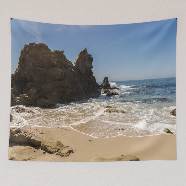 Item preview, Lacy Seafoam and Jagged Rocks - Corona Del Mar Beach Orange County California designed and sold by Georgia Mizuleva.