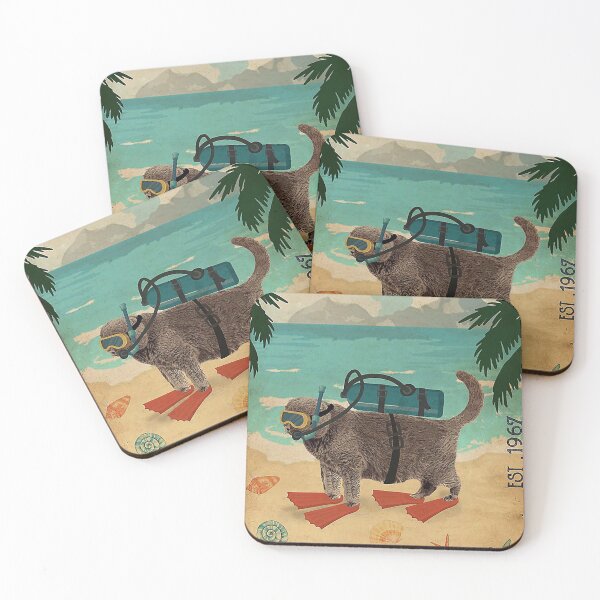 Item preview, Funny Gift for Scottish Fold Cat and Diving  Lover designed and sold by Douglafa.