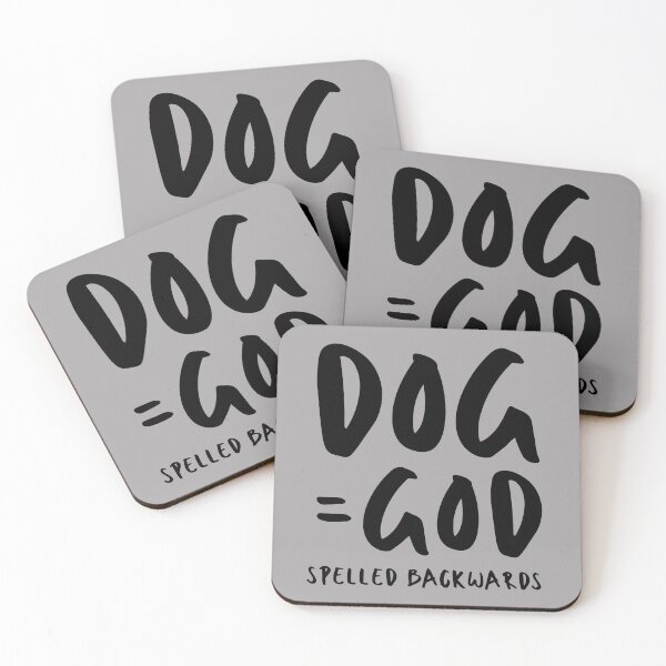 Artikelvorschau, Hund ist Gott rückwärts buchstabiert. Nur Text-Design. Schwarzer Text. entworfen und verkauft von JellyBeenzz.