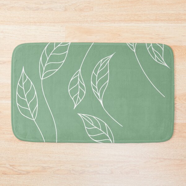 Item preview, White Leaves Pattern designed and sold by redstitchlab.