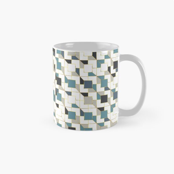 Item preview, Abstract geometric square pattern with blue colors designed and sold by PaulKDesign.
