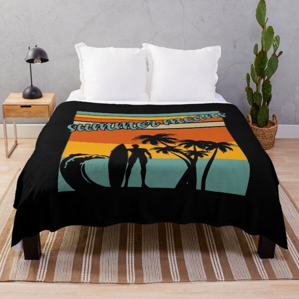 Item preview, Summer Means Surfing Beach Holiday Summer T-shirt designed and sold by Hema Thilakaratne.