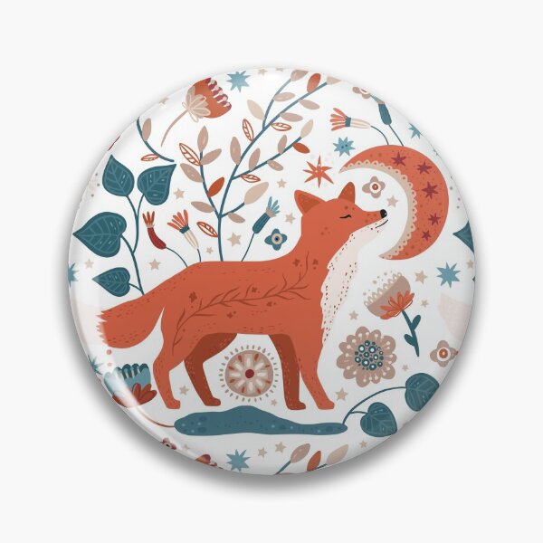 Item preview, Fox with moon designed and sold by Patternsonly.